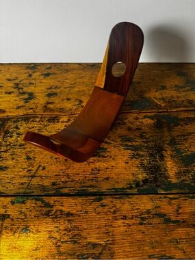 Wooden Wine Bottle Stand Holder - Brown Tones